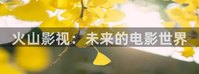 成人韩国影视：火山影视：未来的电影世界